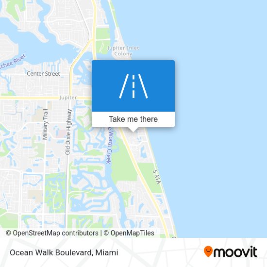 Ocean Walk Boulevard map