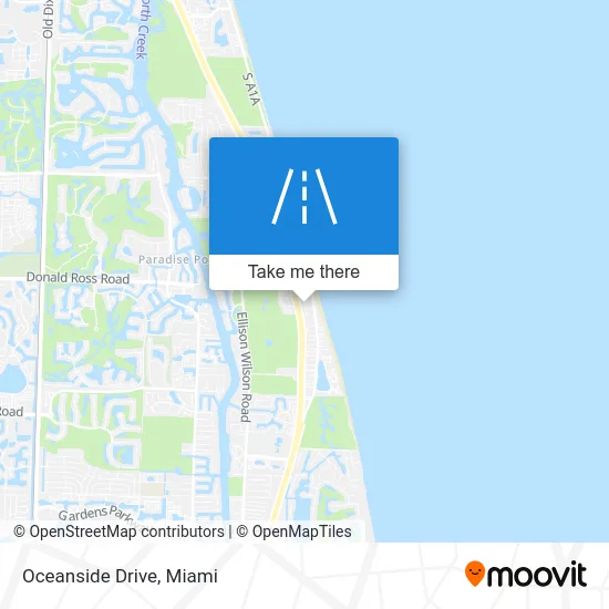 Oceanside Drive map
