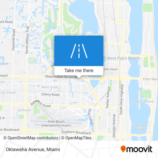 Mapa de Oklawaha Avenue