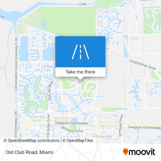 Mapa de Old Club Road