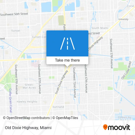Old Dixie Highway map