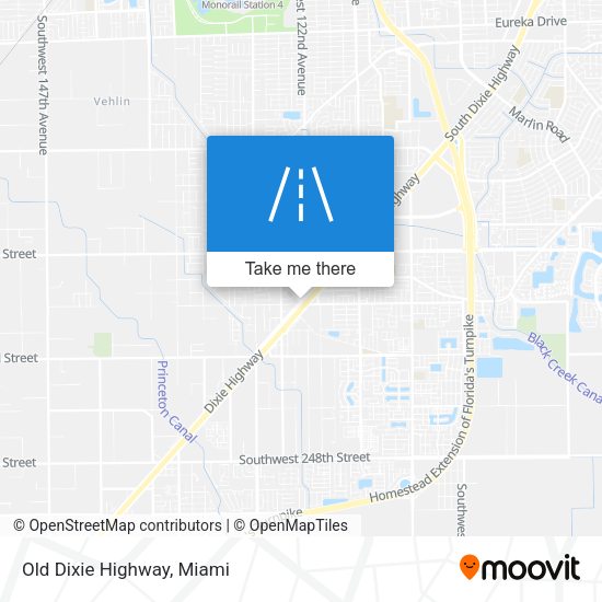Mapa de Old Dixie Highway