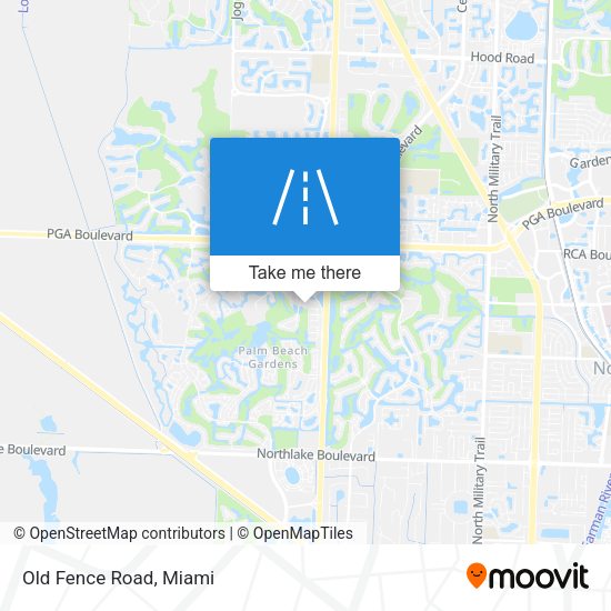 Mapa de Old Fence Road