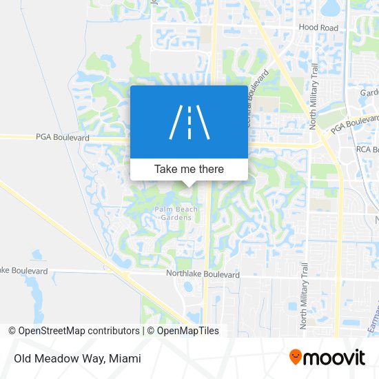 Mapa de Old Meadow Way