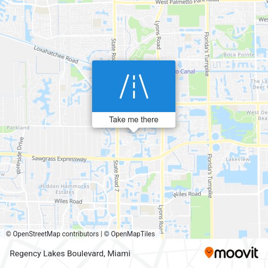 Mapa de Regency Lakes Boulevard