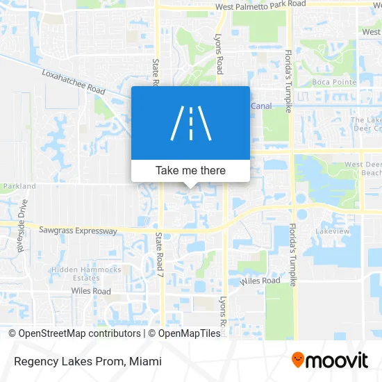 Regency Lakes Prom map