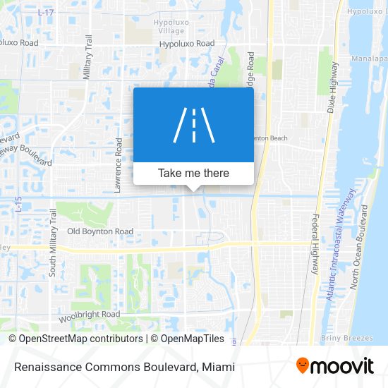 Mapa de Renaissance Commons Boulevard