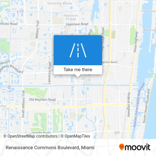 Renaissance Commons Boulevard map