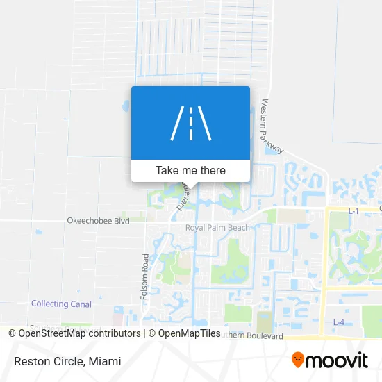 Reston Circle map