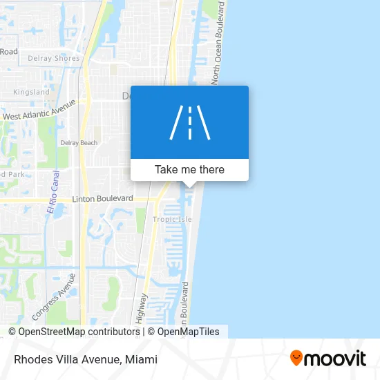 Rhodes Villa Avenue map