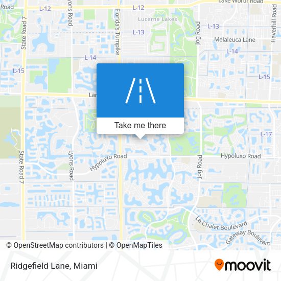 Mapa de Ridgefield Lane