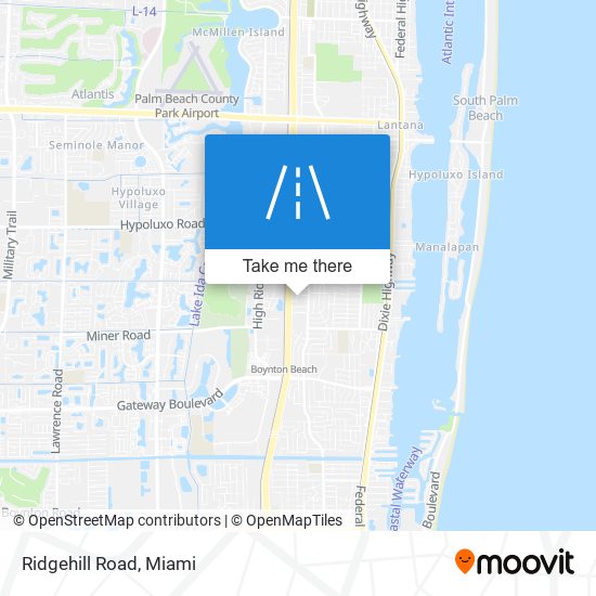 Ridgehill Road map