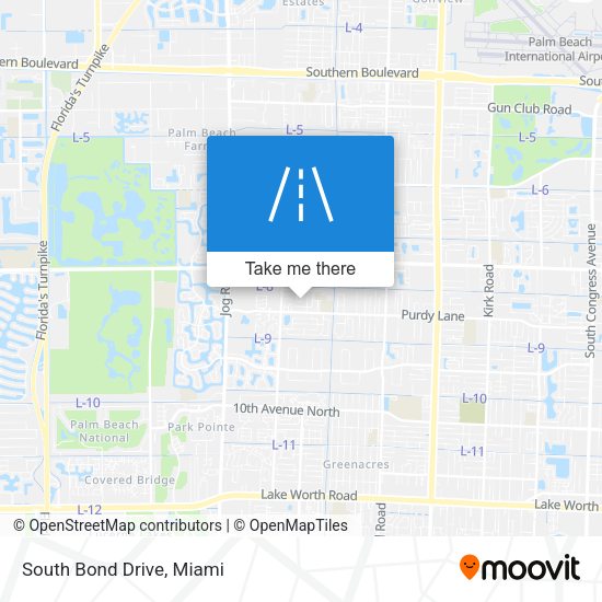 Mapa de South Bond Drive