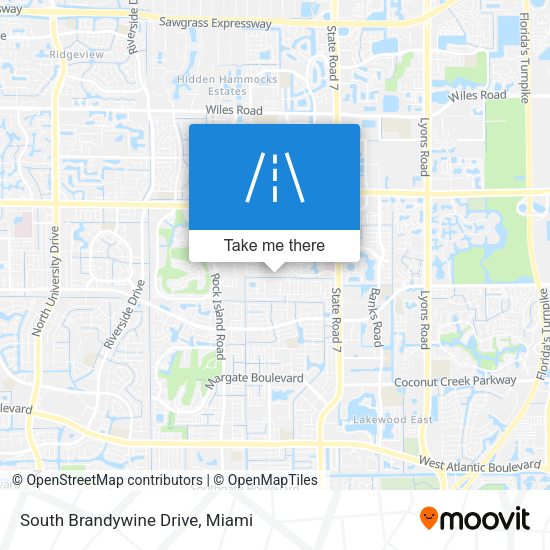 Mapa de South Brandywine Drive