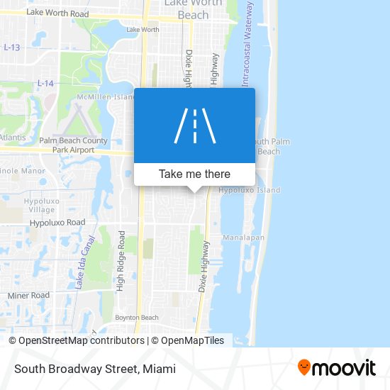 Mapa de South Broadway Street