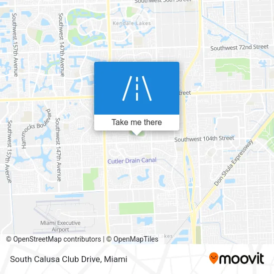 South Calusa Club Drive map