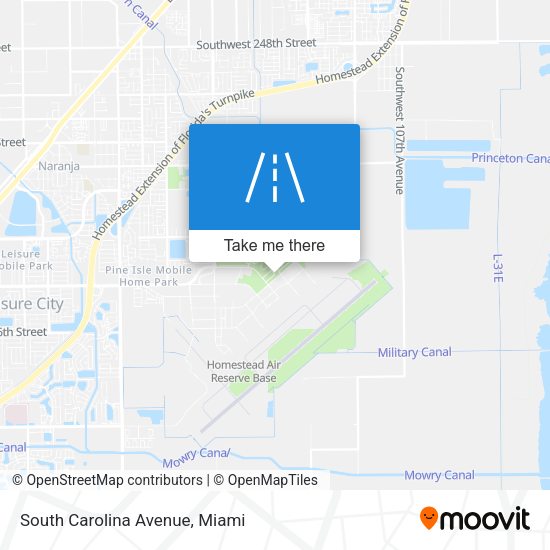 South Carolina Avenue map