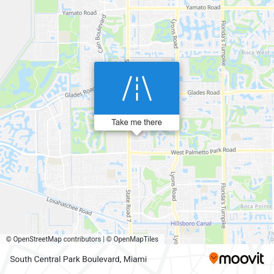 South Central Park Boulevard map