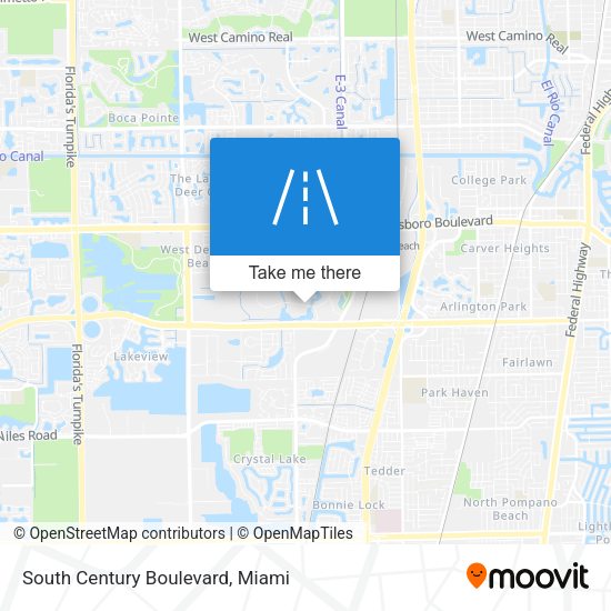 Mapa de South Century Boulevard