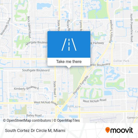 South Cortez Dr Circle M map