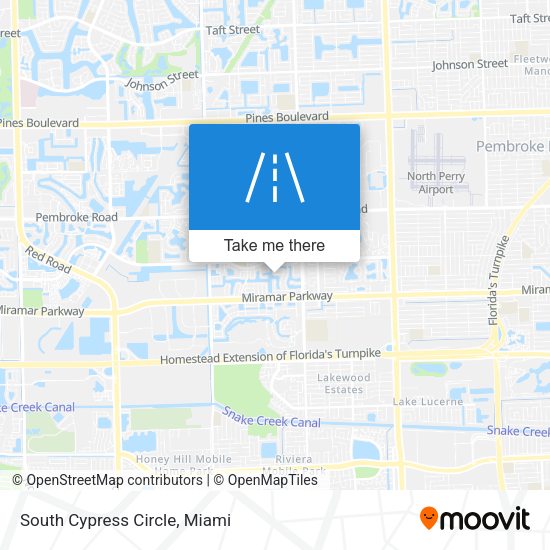 South Cypress Circle map