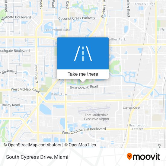 Mapa de South Cypress Drive