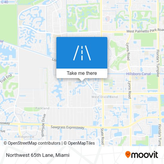 Mapa de Northwest 65th Lane