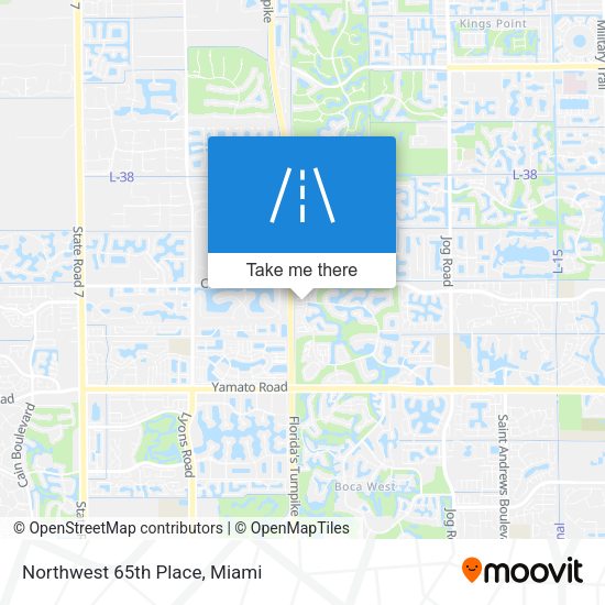 Mapa de Northwest 65th Place