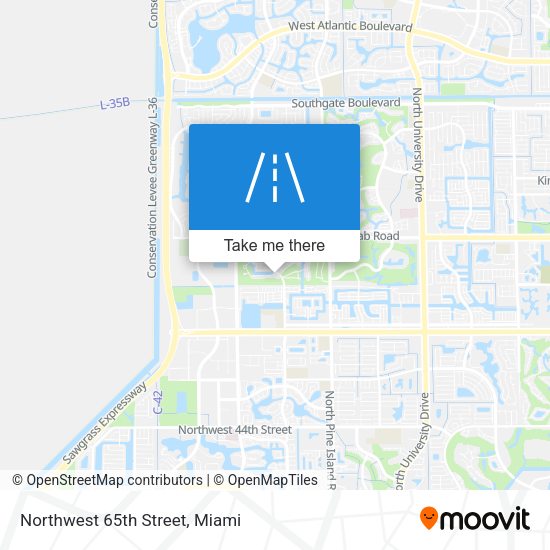 Northwest 65th Street map
