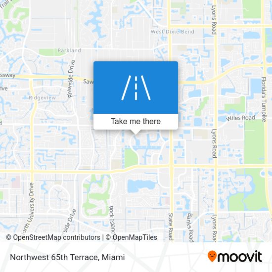 Northwest 65th Terrace map