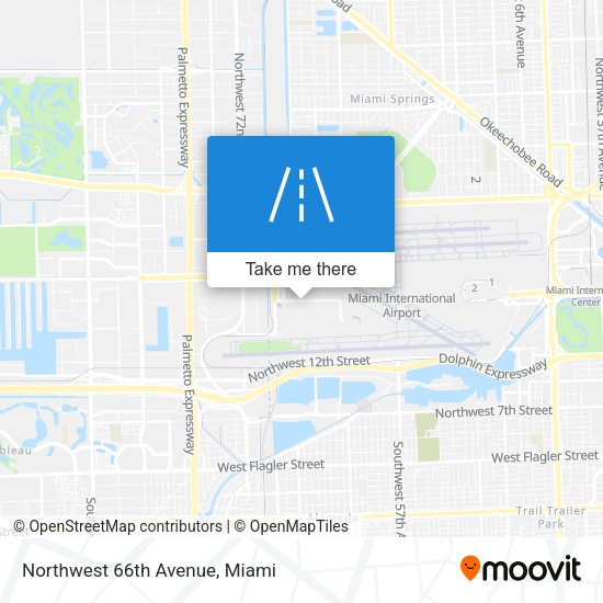 Northwest 66th Avenue map