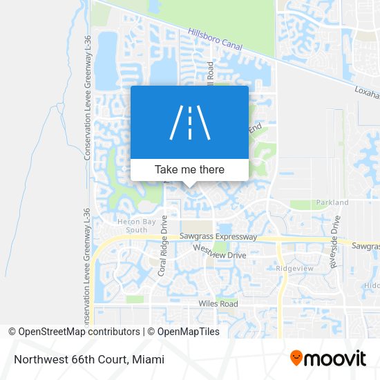 Mapa de Northwest 66th Court