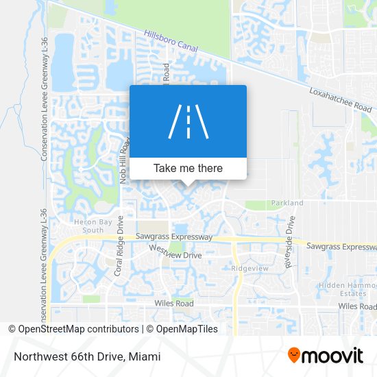 Northwest 66th Drive map