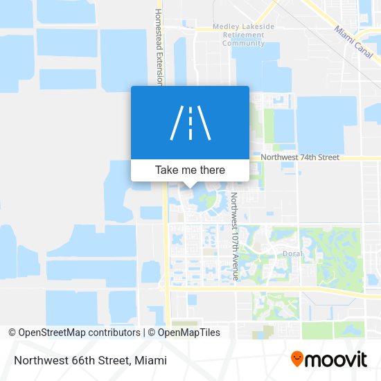 Northwest 66th Street map