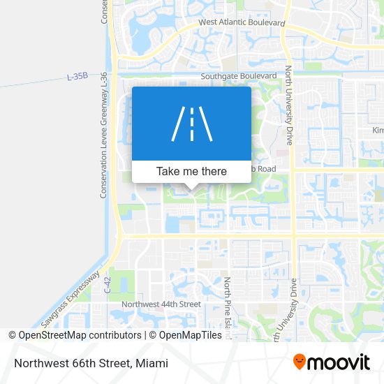 Northwest 66th Street map