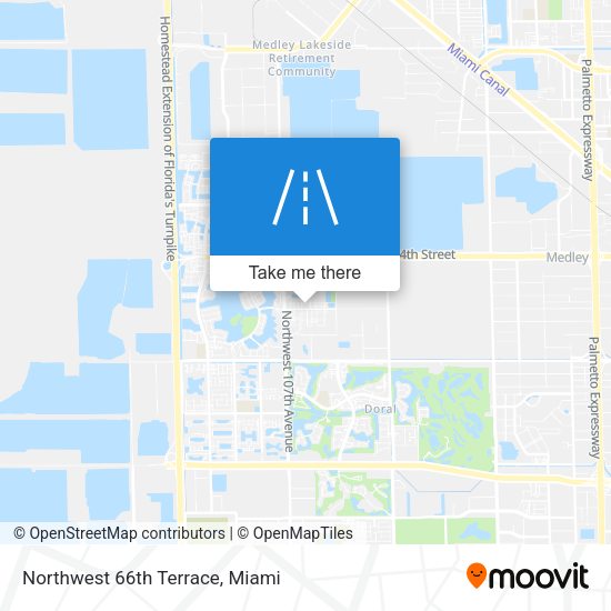 Northwest 66th Terrace map