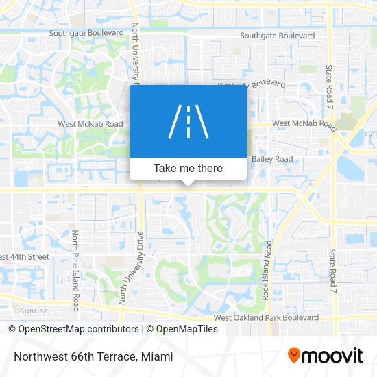 Northwest 66th Terrace map