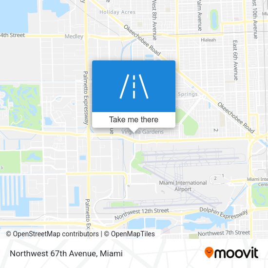Mapa de Northwest 67th Avenue