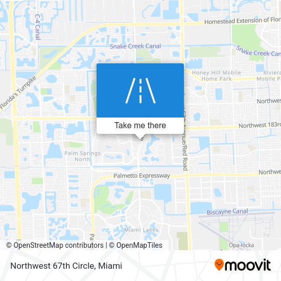 Mapa de Northwest 67th Circle