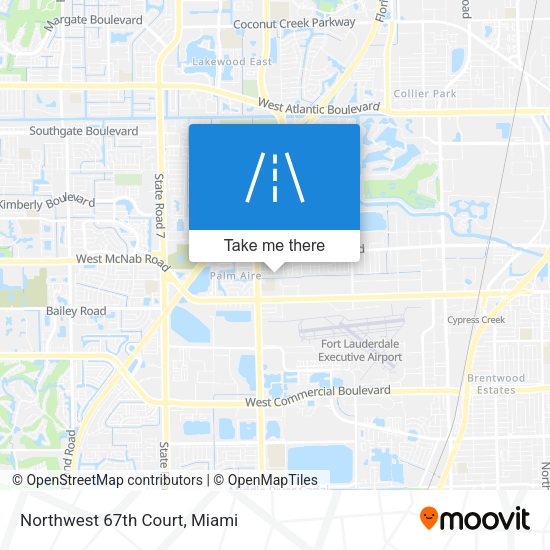 Mapa de Northwest 67th Court