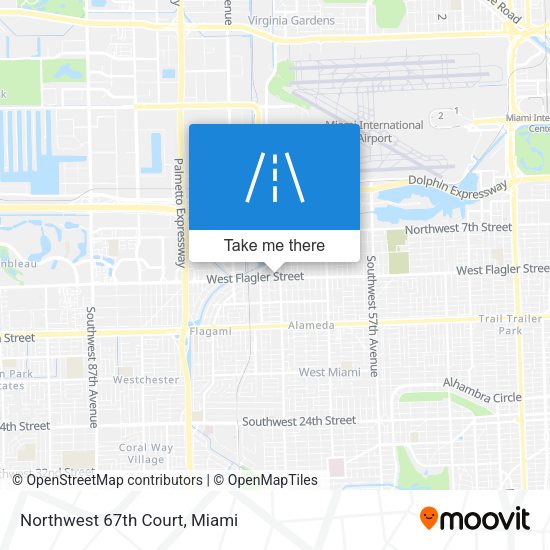 Northwest 67th Court map