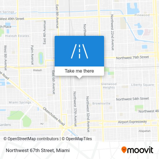 Northwest 67th Street map