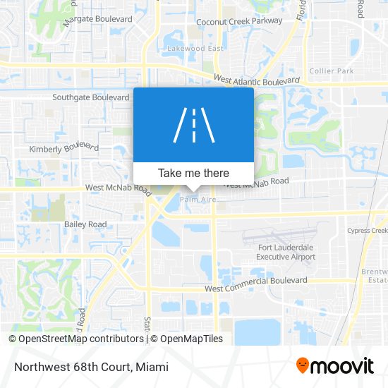 Northwest 68th Court map