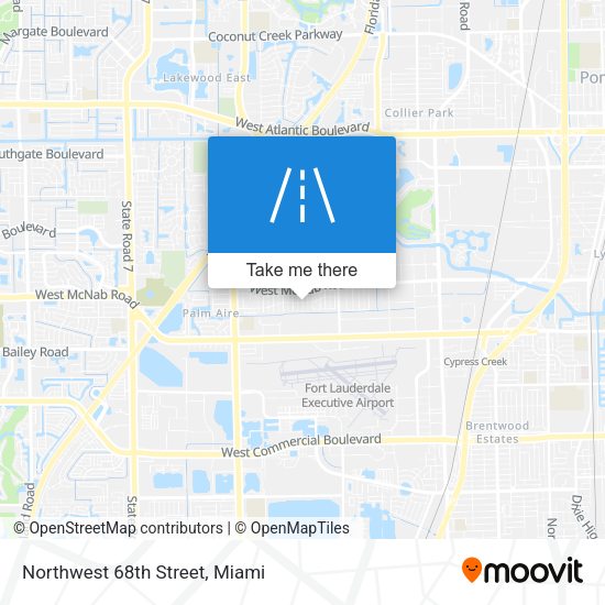 Northwest 68th Street map