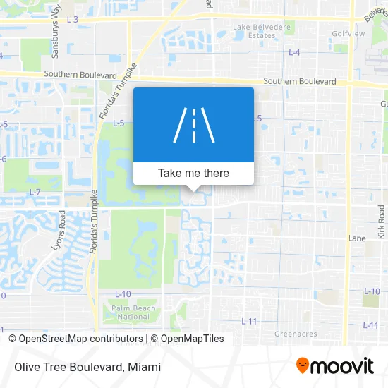 Olive Tree Boulevard map
