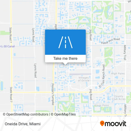 Oneida Drive map