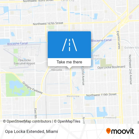 Opa Locka Extended map