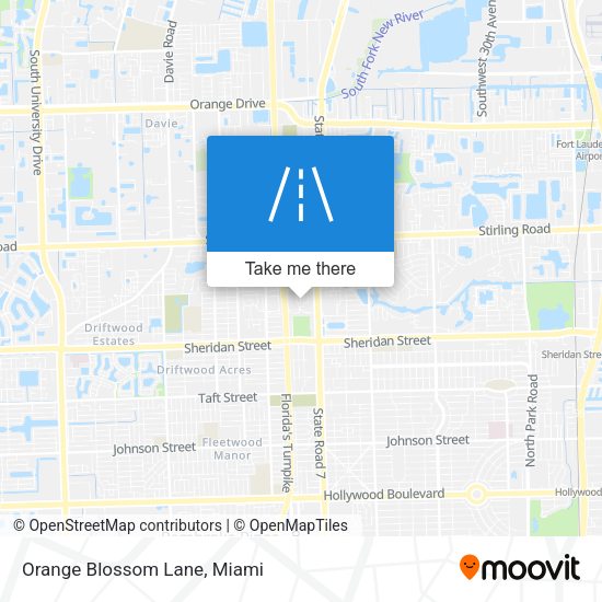 Mapa de Orange Blossom Lane