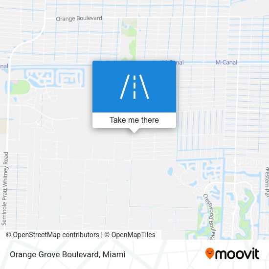 Orange Grove Boulevard map