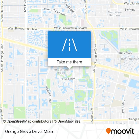 Orange Grove Drive map
